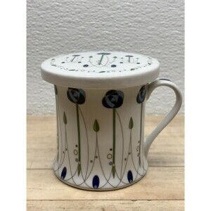 The Leonardo Collection Rosses Fine China Mug  14oz With Lid